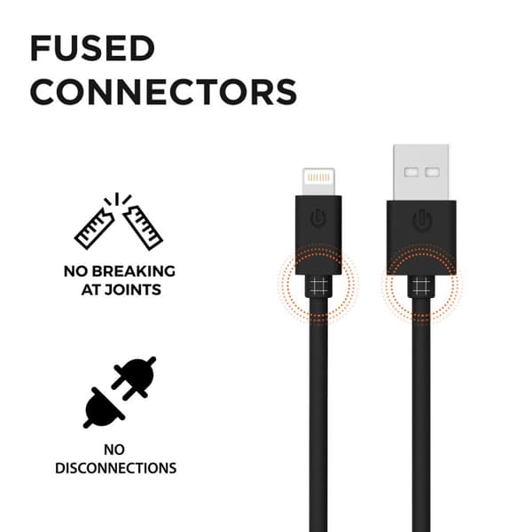 G-SP Laddkabel iPhone/iPad/Airpods MFi 3 meter - Svart