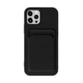 Miniatyrbillede 3 af 4: iPhone 13 Pro Max Silikonskal med Korthållare - Svart