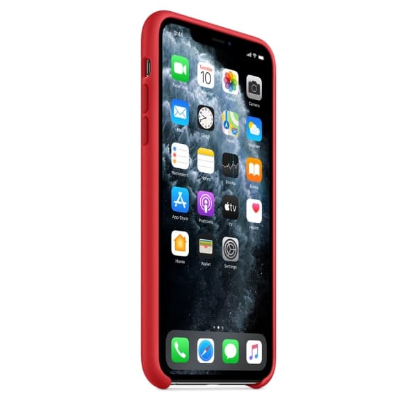 Apple iPhone 11 Pro Max Silikonskal Original - Röd