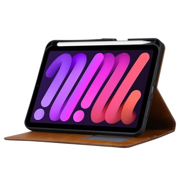 iPad mini 6 (2021) Fodral Premium - Brunt