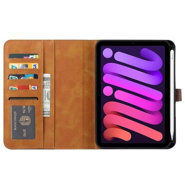 iPad mini 6 (2021) Fodral Premium - Brunt