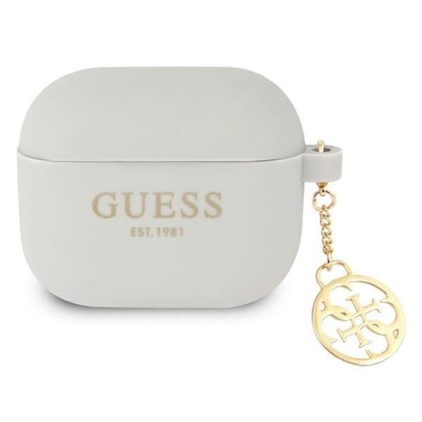 Guess AirPods 3 Skal Silicone Charm Collection - Grå