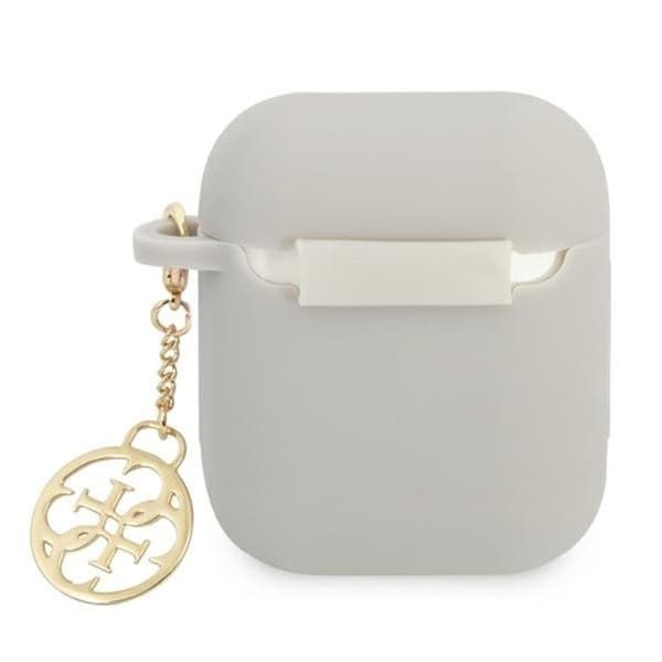 Guess AirPods Skal Silicone Charm Collection - Grå