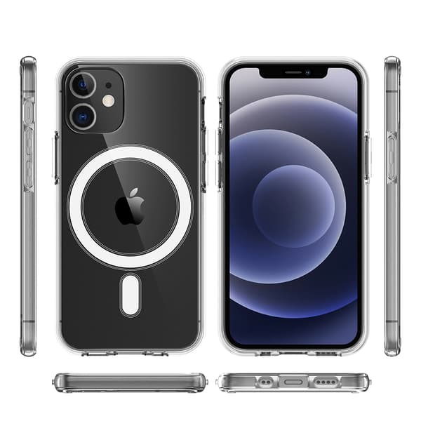 iPhone 12 - Praktiskt Magnetiskt Floveme Silikonskal