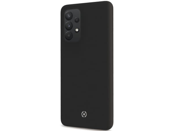 Celly Cromo - Baksidedeksel for mobiltelefon - termoplast-polyuretan (TPU), silikonbelegg - svart - for Samsung Galaxy A53 5G