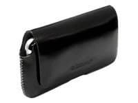 Krusell Hector Large - Eske for mobiltelefon - lær - svart