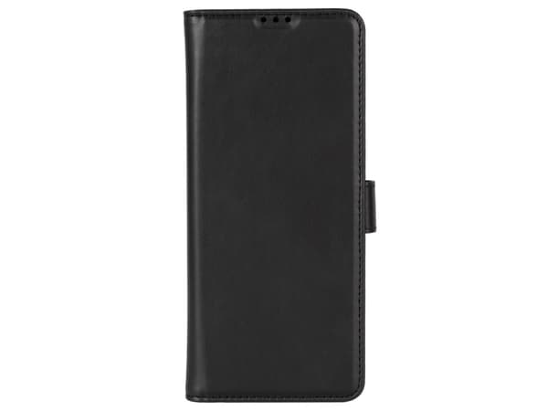 Krusell - Lommebok for mobiltelefon - 100 % vegansk lær - svart - for Apple iPhone 12 mini