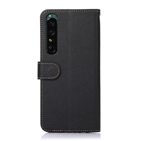 KHAZNEH puhelimen kansi Sony Xperia 1 IV - musta/punainen
