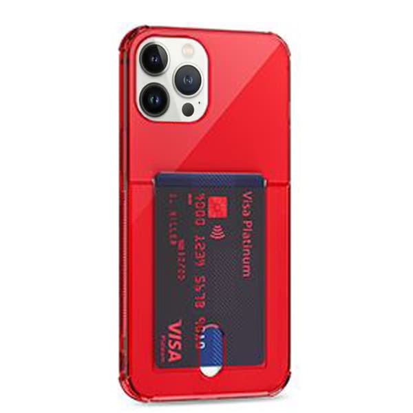 Stötdämpande Silikonskal med Kortfack - iPhone 13 Pro Max