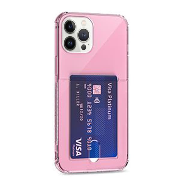Stötdämpande Silikonskal med Kortfack - iPhone 13 Pro Max