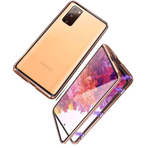 Stilrent Dubbelt Magnetiskt Skal - Samsung Galaxy S20 FE Guld