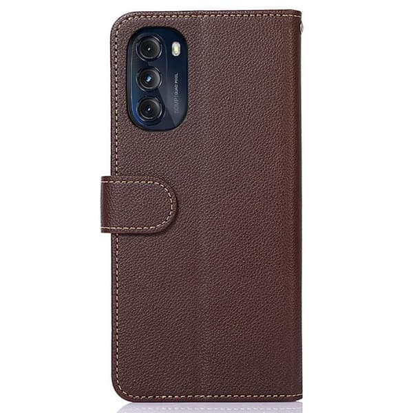 KHAZNEH Telefondæksel til Motorola Moto G 5G 2022 - Brun/Blå