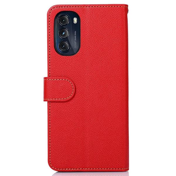 KHAZNEH Phone Cover for Motorola Moto G 5G 2022 - Red/Black