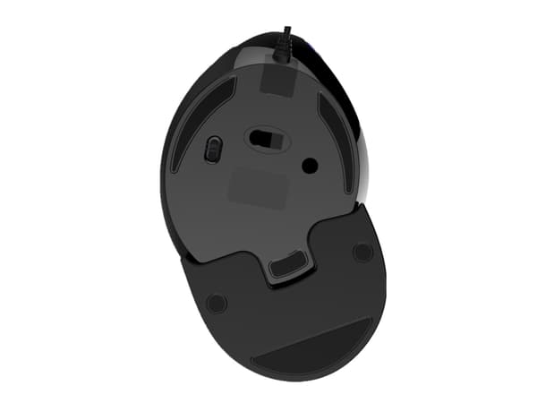 Delux M618Plus(RGB), vänster hand, Optisk, 4000 DPI, Svart