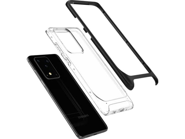 Spigen Neo Hybrid CC, Suojus, Samsung, Galaxy S20 Ultra, 17,5 cm (6.9"), Musta, Läpinäkyvä