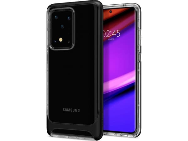 Spigen Neo Hybrid CC, Omslag, Samsung, Galaxy S20 Ultra, 17,5 cm (6.9"), Svart, Transparent
