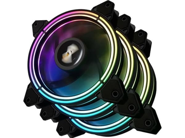 ARGB viftesett for Darkflash CF11 Pro 3in1 120x120 datamaskin (svart)
