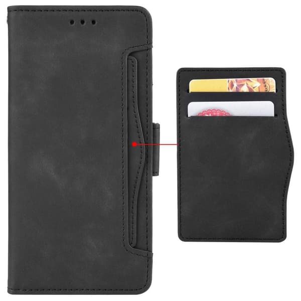 Wallet Stand Telefontaske til Motorola Edge 30 5G - Sort