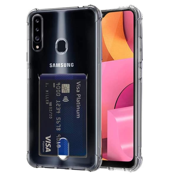 1 Set Samsung Galaxy A20s Skal + Skärmskydd + Kameralinsskydd