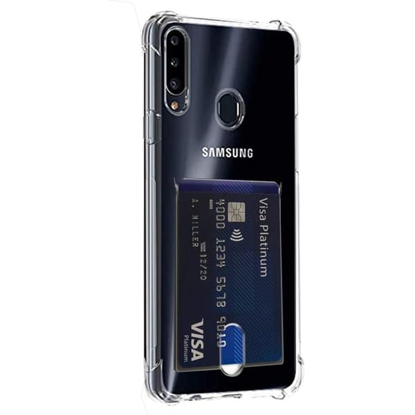 1 Set Samsung Galaxy A20s Skal + Skärmskydd + Kameralinsskydd