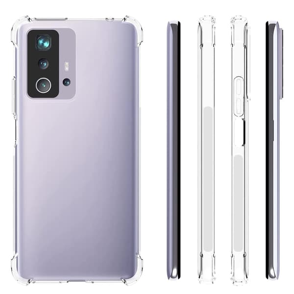 Xiaomi Mi 11T Pro - Stötdämpande Stilrent Silikonskal Transparent