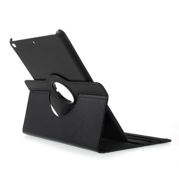 iPad 9.7 (2017/2018/Air/Air2) Fodral Litchi - Svart