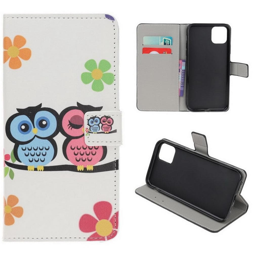 Plånboksfodral Samsung Galaxy A03 - Ugglor & Blommor