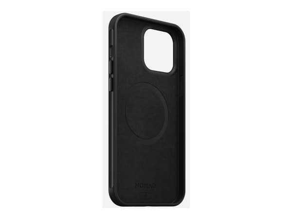 Nomad - Mobiltelefonbakdeksel - MagSafe-kompatibilitet - Polykarbonat, polyetylentereftalat (PET), termoplastisk elastomer (TPE) - Svart - for Apple