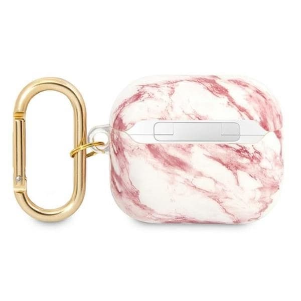 Guess AirPods 3 Skal Marble Strap Collection - Rosa