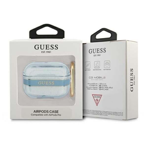 Guess AirPods Pro Skal Strap Collection - Blå