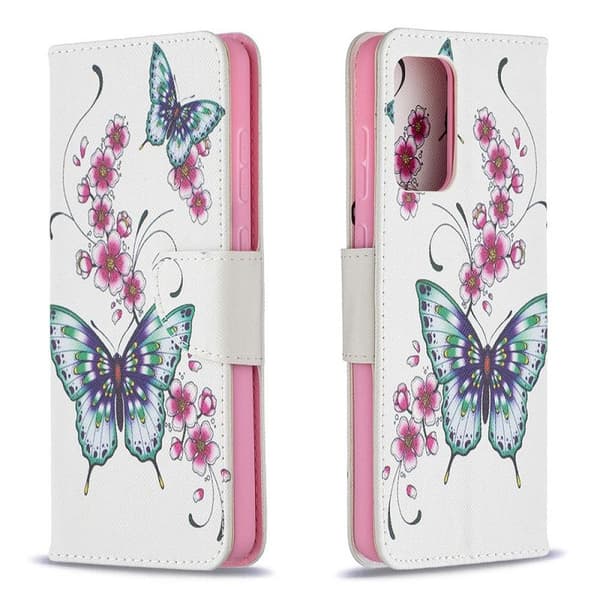 Plånboksfodral Samsung Galaxy A53 – Fjärilar och Blommor