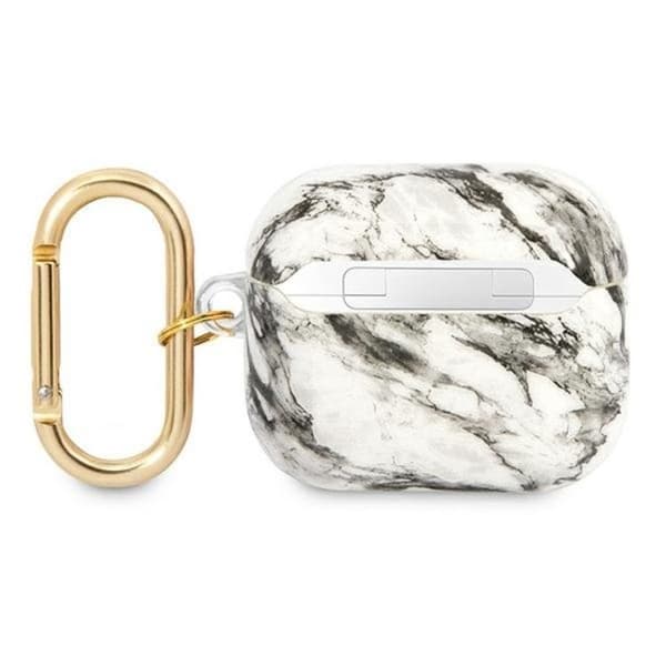 Guess Airpods 3 Skal Marble Strap Collection - Grå