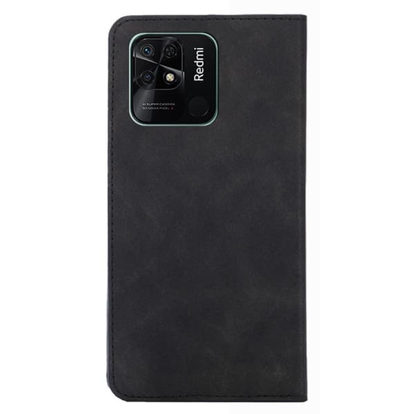 Til Xiaomi Redmi 10C Cover tegnebog - Sort