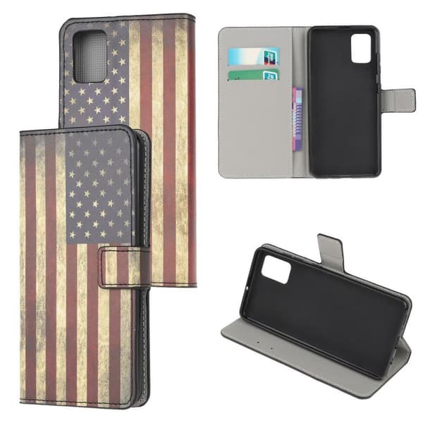 Plånboksfodral Samsung Galaxy A13 - Flagga USA