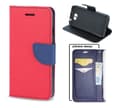 Pikkukuva 2 / 3: Samsung Galaxy A22 5G - Smart Fancy Mobilplånbok - Röd/Marinblå