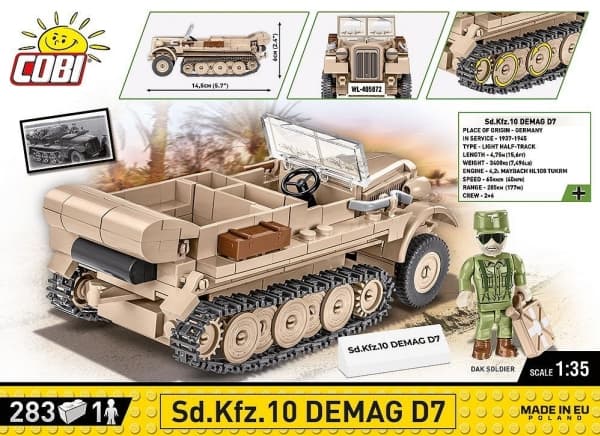 Cobi Pads Sd.Kfz 10 Demag D7
