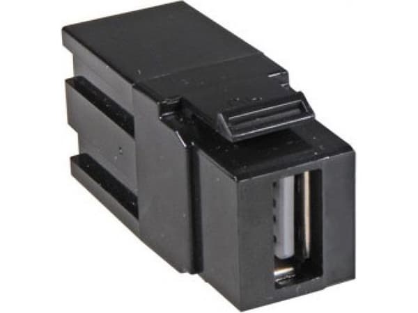 Techly IWP-ADAP-USB3, Sort, USB 3.0 A, USB 3.0 A, 15 g