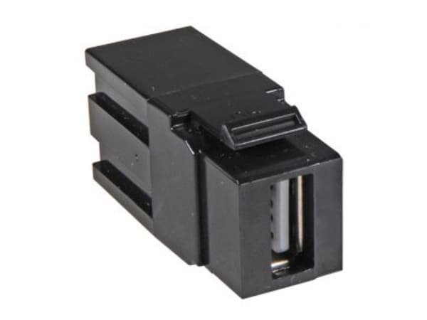 Techly IWP-ADAP-USB3, Sort, USB 3.0 A, USB 3.0 A, 15 g