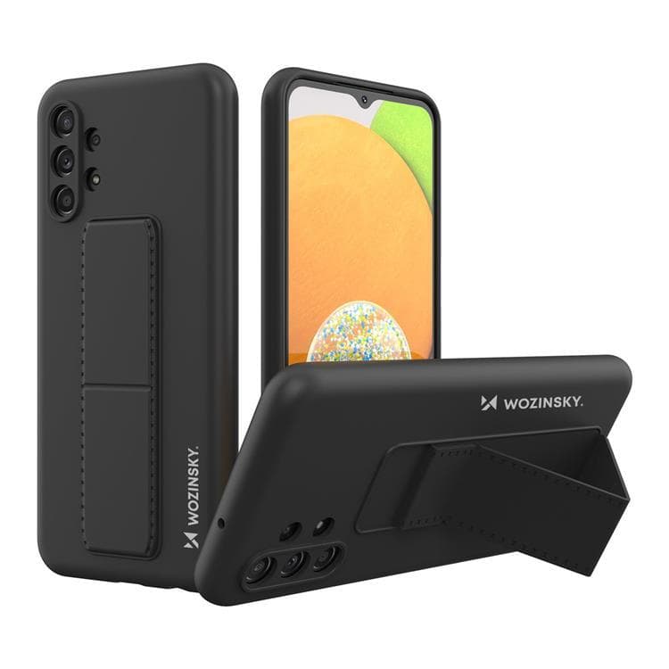 Wozinsky Galaxy A13 5G Skal Kickstand Silicone - Svart