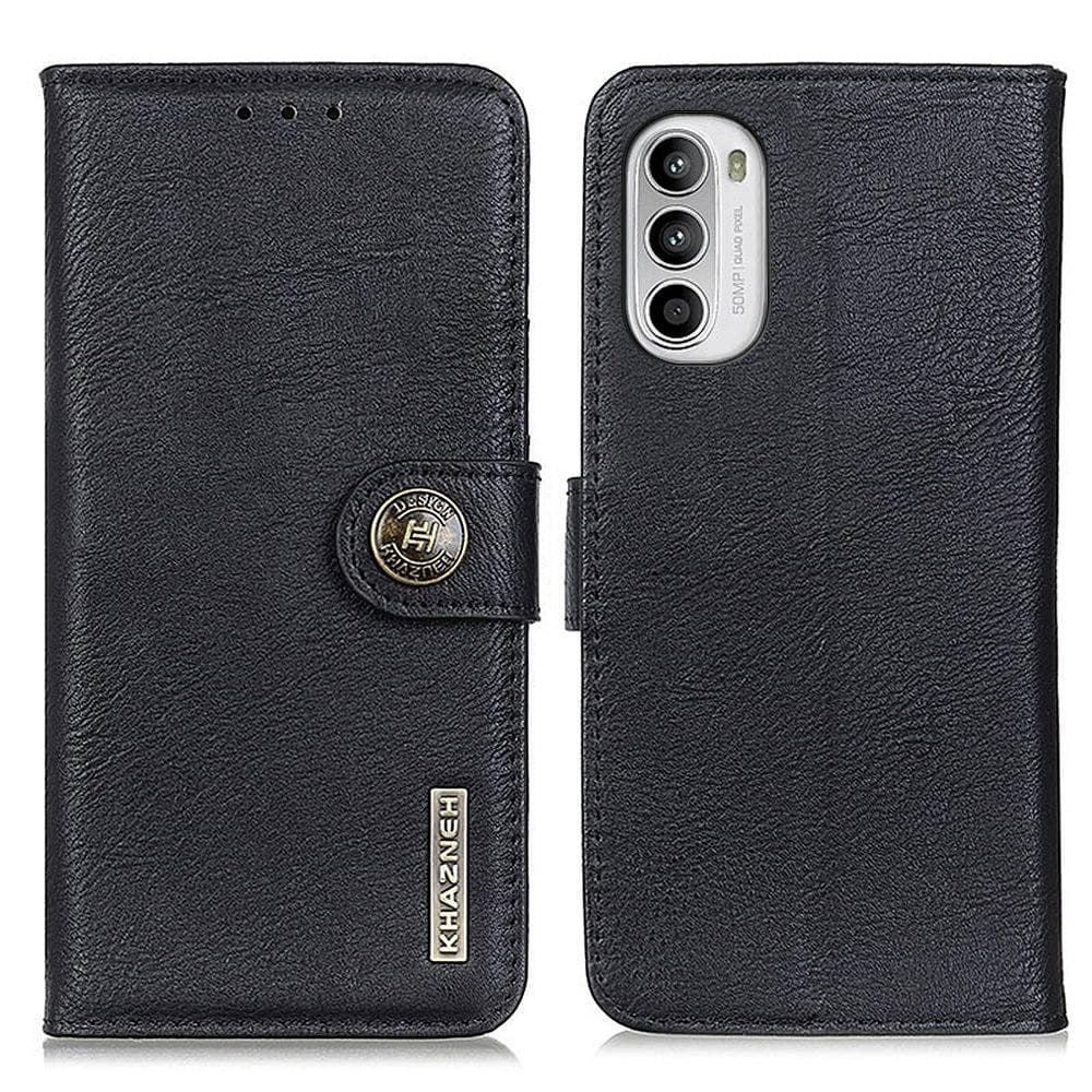 KHAZNEH Motorola Moto G52 Plånboksfodral - Svart