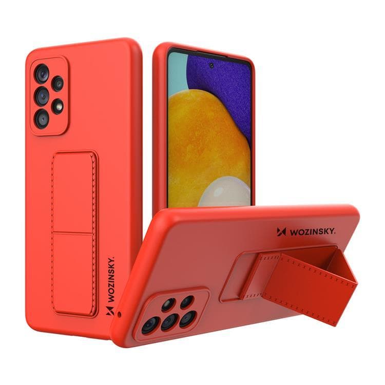Wozinsky Galaxy A53 5G Skal Kickstand Silicone - Röd