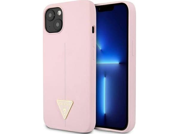 Guess GUHCP13MSLTGU iPhone 13 6.1 tuuman violetti/lila kiinteä silikonikolmio