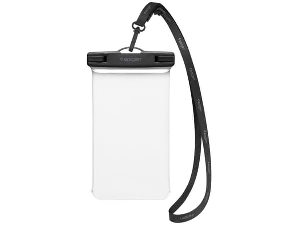 Spigen Aqua Shield - Skyddande vattentätt fodral för mobiltelefon - polyvinylklorid - CrystalClear - 6.9"