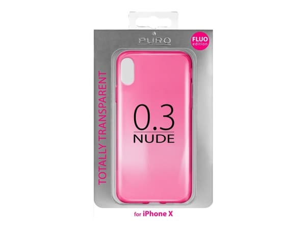Puro Nude 0.3 iPhone X fluo vaaleanpunainen /fluo vaaleanpunainen X/Xs IPCX03NUDEPNK