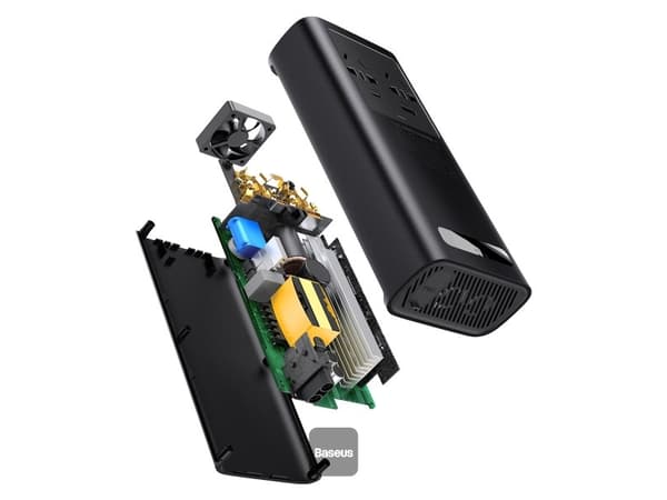 Baseus Power Inverter, Universal, Auto/sisätiloissa, 12 V, 500 W, 12,4 V, DC-AC, DC-AC