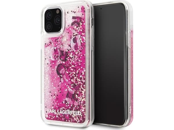 Karl Lagerfeld KLHCN58ROPI iPhone 11 Pro ruusukultaa/ruusukultaa kova kotelo Glitter Glitter