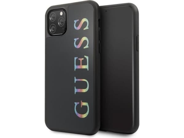 Guess GUHCN65LGMLBK iPhone 11 Pro Max svart/svart hardt deksel Glitter-logo