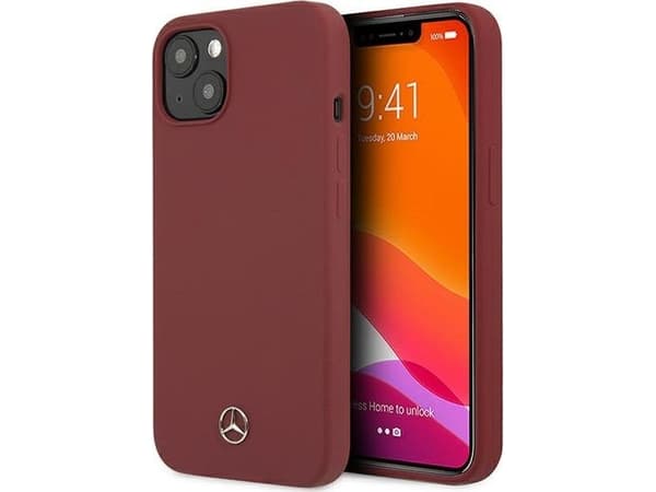 Mercedes MEHCP13SSILRE iPhone 13 mini 5.4" red hardcase Silicone Line