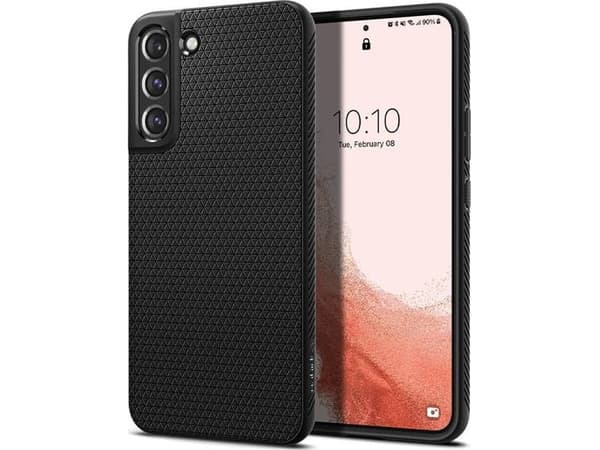 Spigen Liquid Air, Omslag, Samsung, Galaxy S22 5G, 15,5 cm (6.1"), Svart