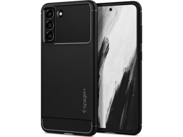 Spigen Rugged Armor Samsung G990 S21 FE svart/svart matt ACS03049